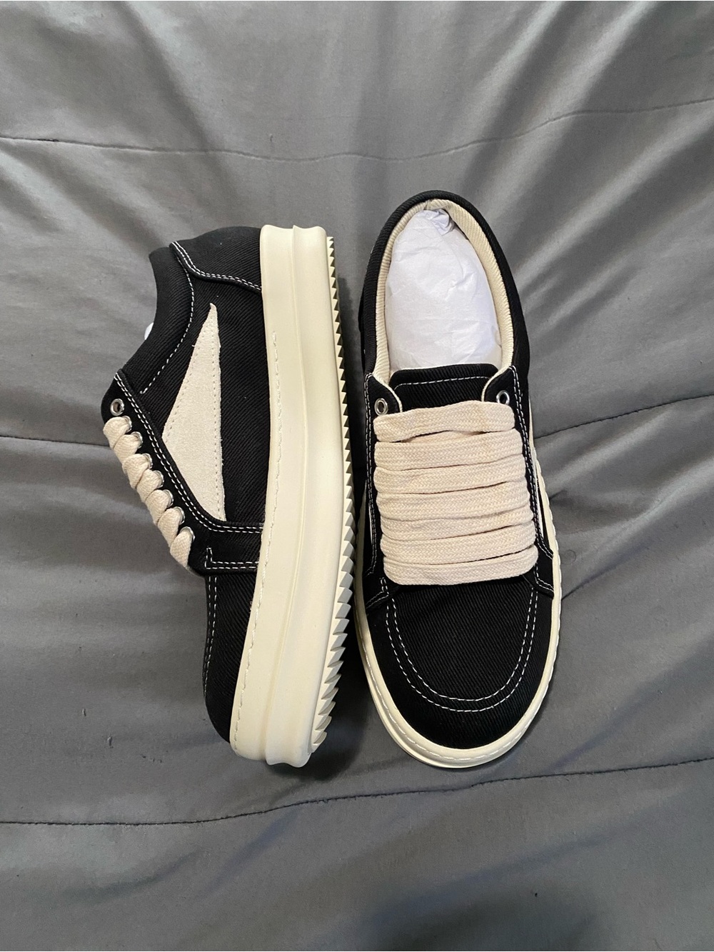 Sz. 8.5 Rick Owen Brown Suede Porterville Low Shoes